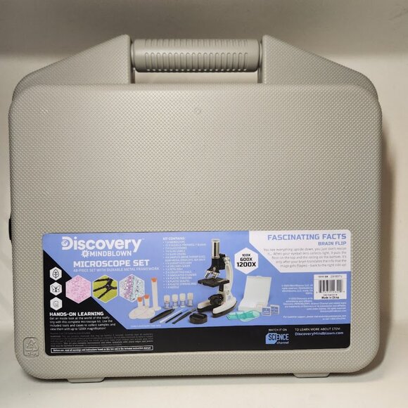 NEW Discovery #MINDBLOWN Microscope Set 48-Piece with Durable Metal Framework - Picture 3 of 16